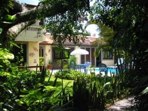 Swimming pool and gardens