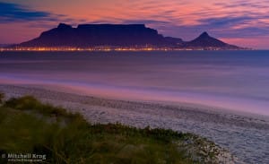 Vista da Cidade do Cabo e sua imponente Table Mountain.